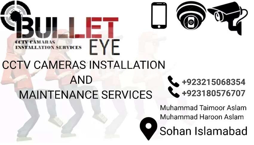 BULLET EYE Cctv cameras INSTALLATION services