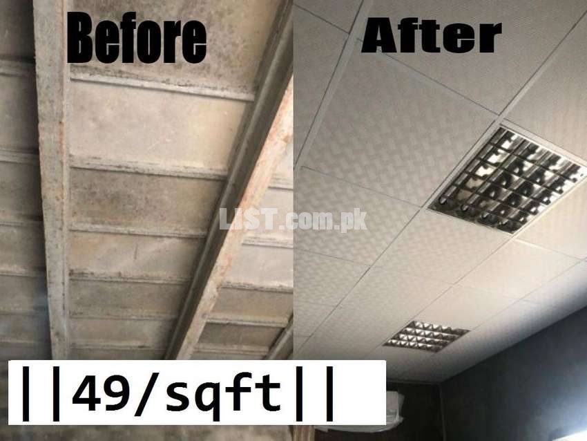 ceiling gypsum tile ceiling/pvc ceiling tile waterproof false ceiling