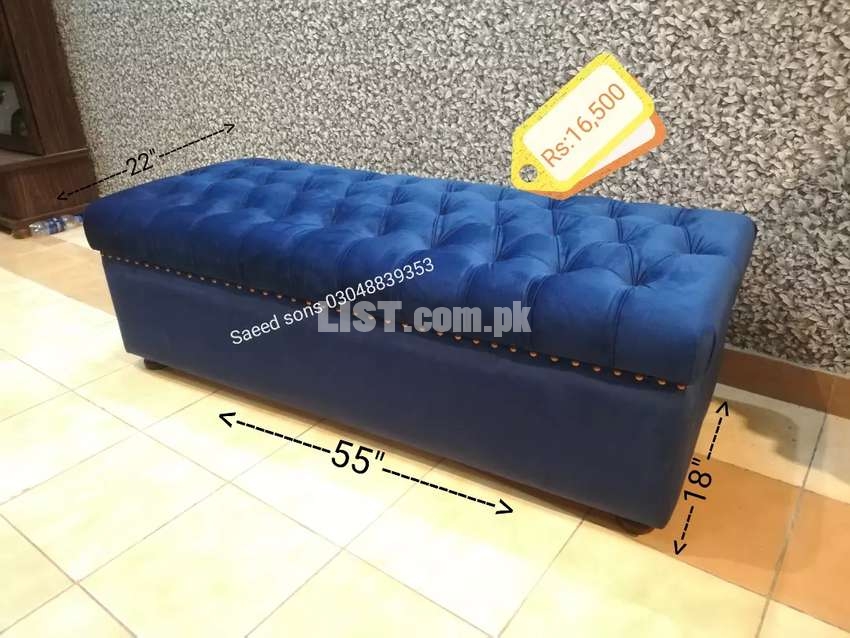 Storage seaty two seater / storage box/ diwan available in many colors