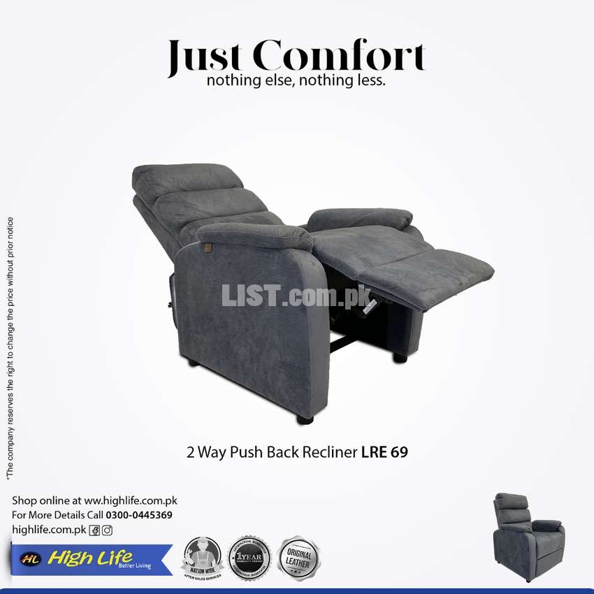 Imported High Quality Recliner (High Life)