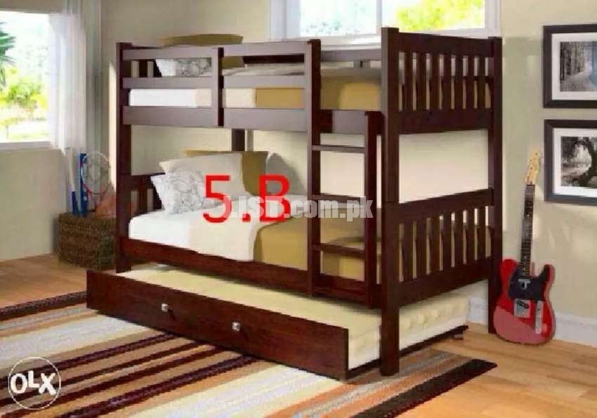 3 person bunk beds bunker