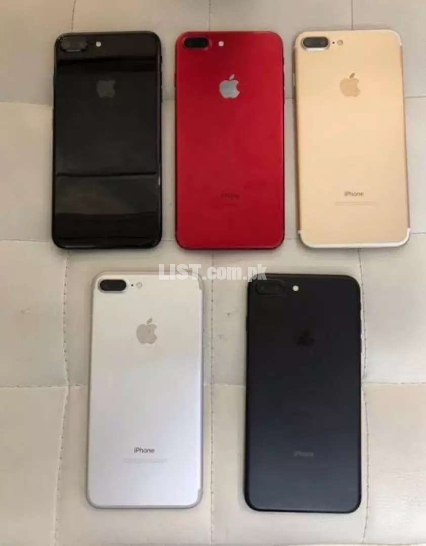 Iphone 7 plus 128gb 256gb with charger pta approved