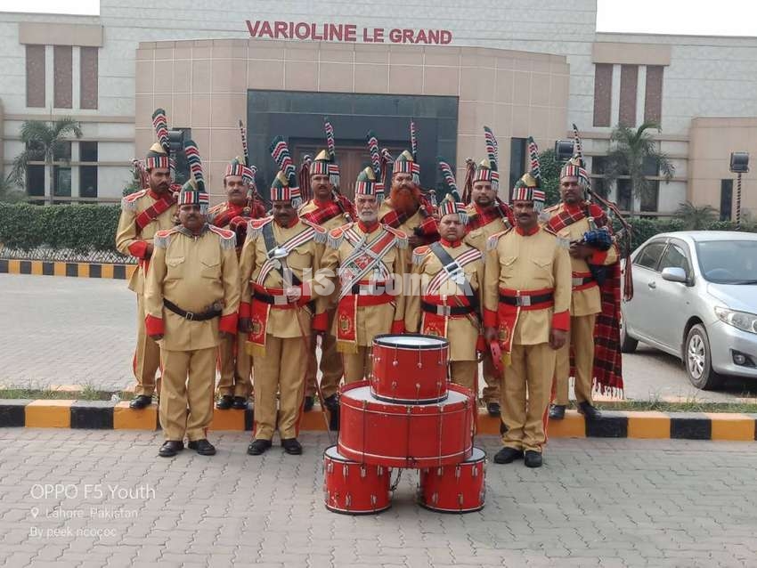 Fuji *Private*Pipe Band /shaadi and other events - Lahore