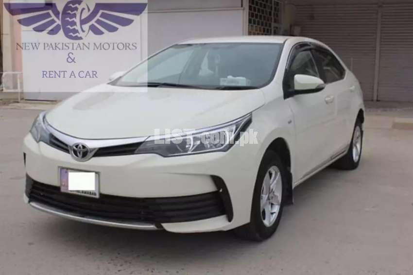 Toyota Corolla 2019 model available for rent in Islamabad/Rawalpindi