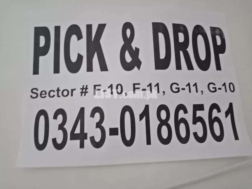 PICK N DROP SERVICES AVAILABLE