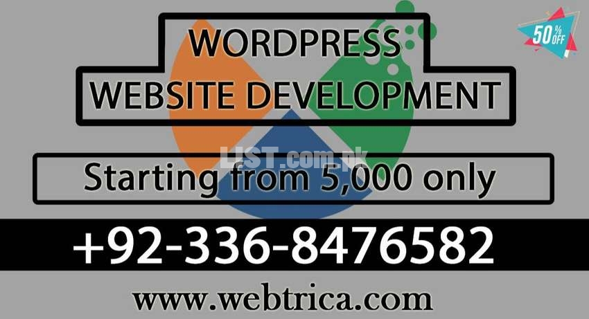 WordPress Website Development, E-Commerce Website Development