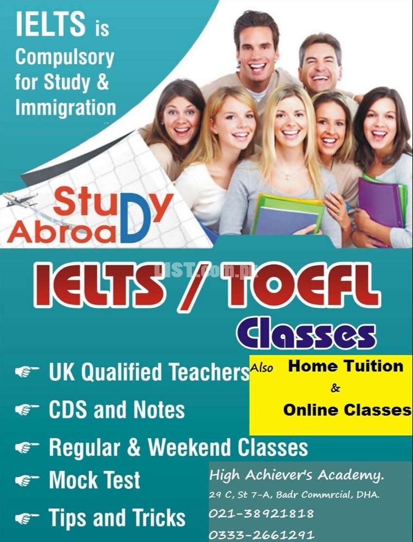 IELTS/TOEFL/ UKVI/LIFE SKILLS