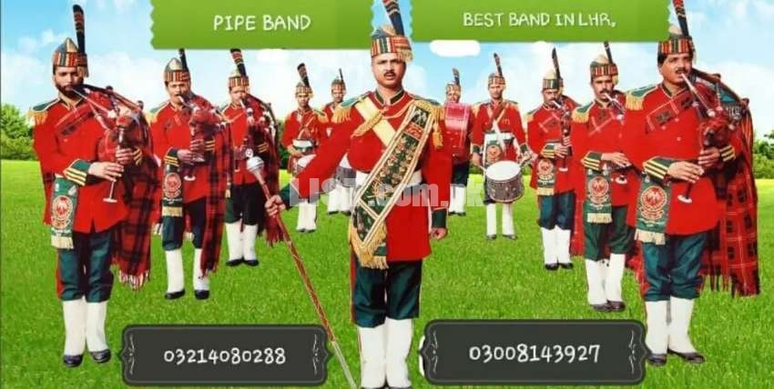 FUJI Band (private) pipe band in Lahore and other cities