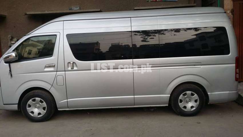 New Toyota Hiace Grand Cabin on Cheap Rent Hiroof on Reasonable Cost