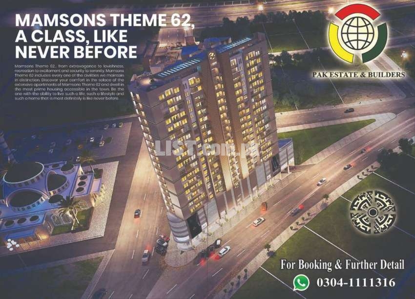 Mansons Theme 62 Apartment For Sale In The Heart Of Bahria