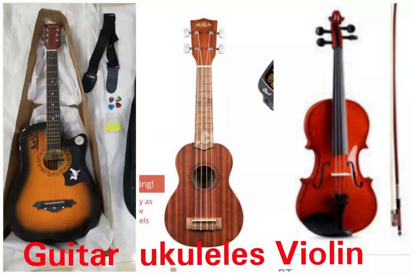 Violin,  ukulele, (Shop open) (Delivery available)
