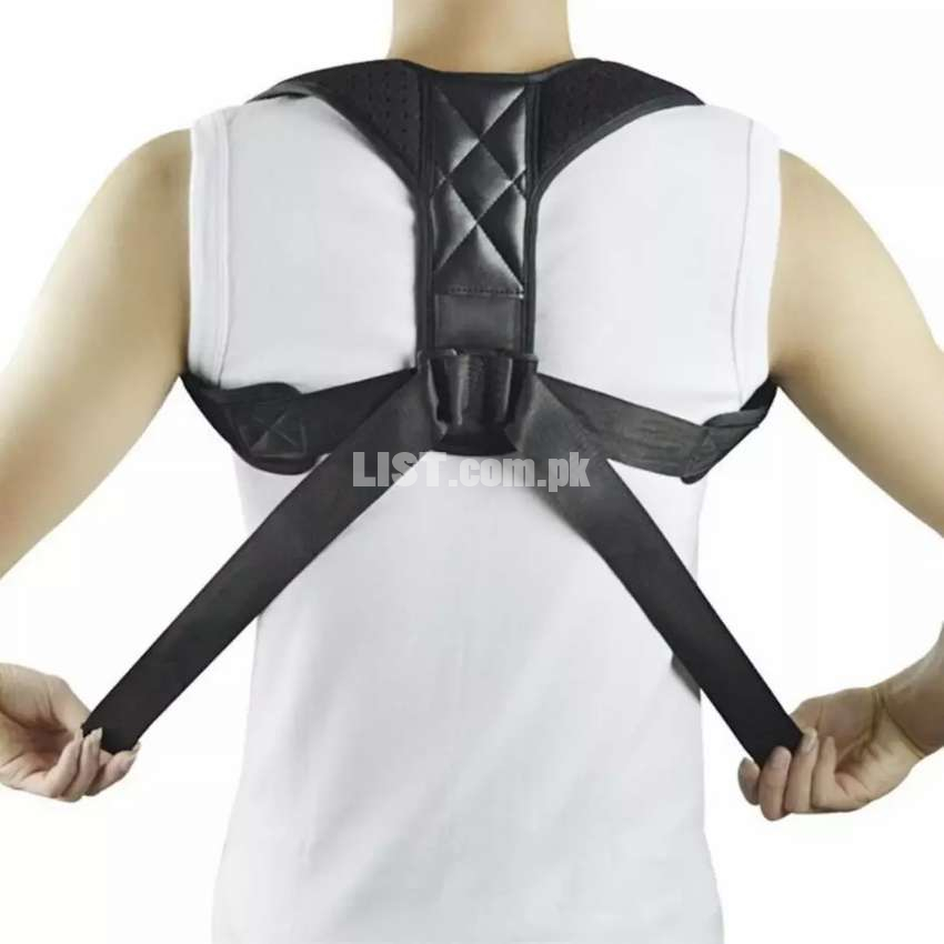 Posture Support Corrector Back Brace Ajustable Spin Shoulder Belt