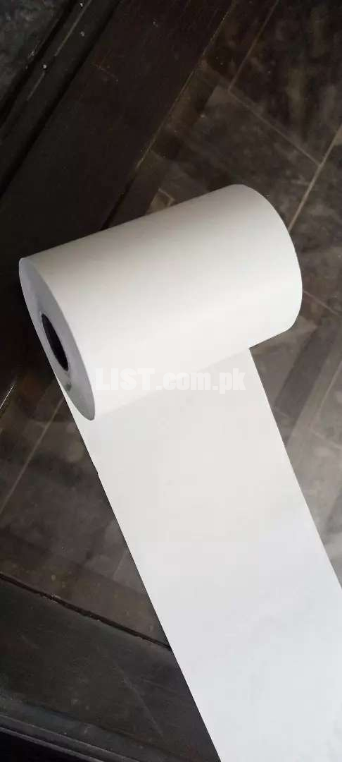Thermal paper roll/thermal printer roll. Barcode labels