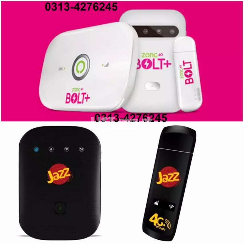 ZONG 4G + JAZZ 4G WiFi Portable Device Biggest Discount