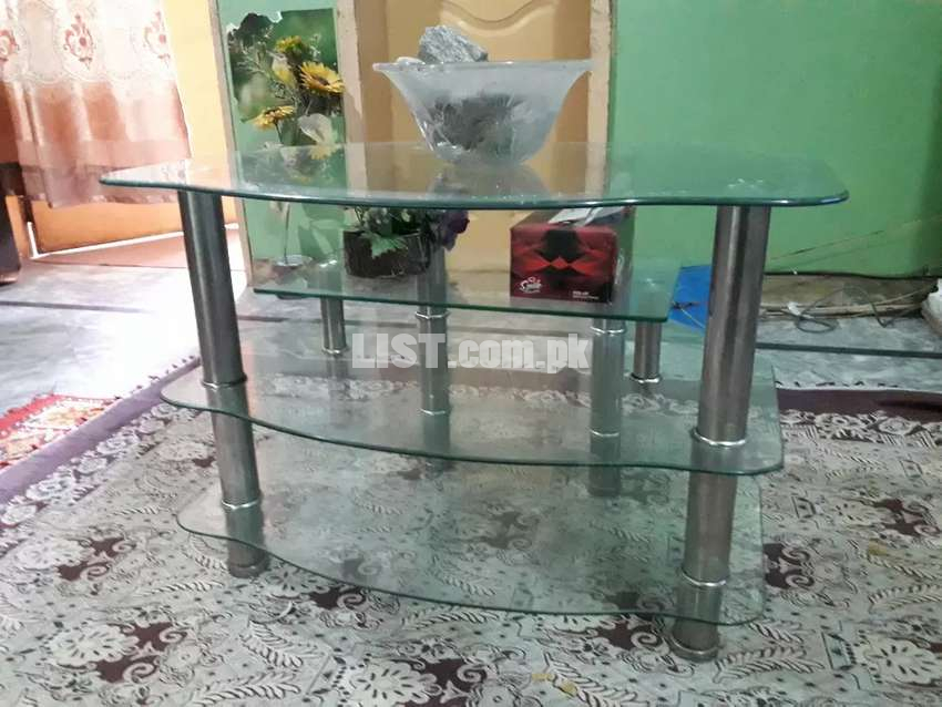 Glass Decoration Table