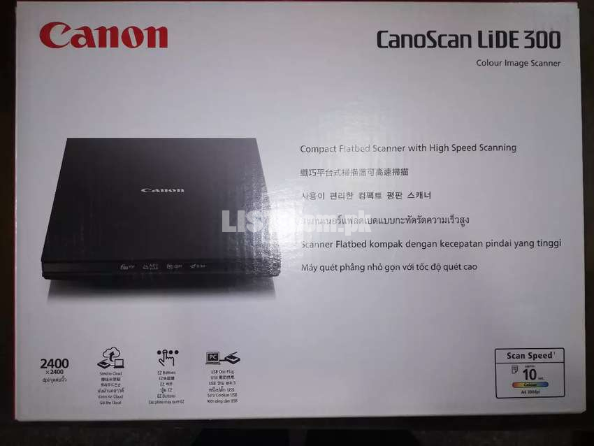 Canon Lide 300 Scanner New Box pack W/Canon Warranty Card.