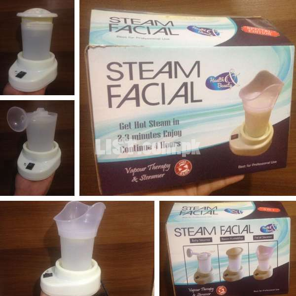 3 in 1 Facial Steamer Blocked Nose & Facial and Inhaler cod karchi