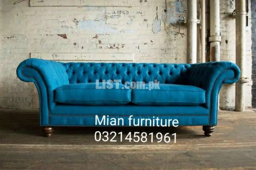 Online Elegant Chesterfield Six Seater Sofa with warranty.
