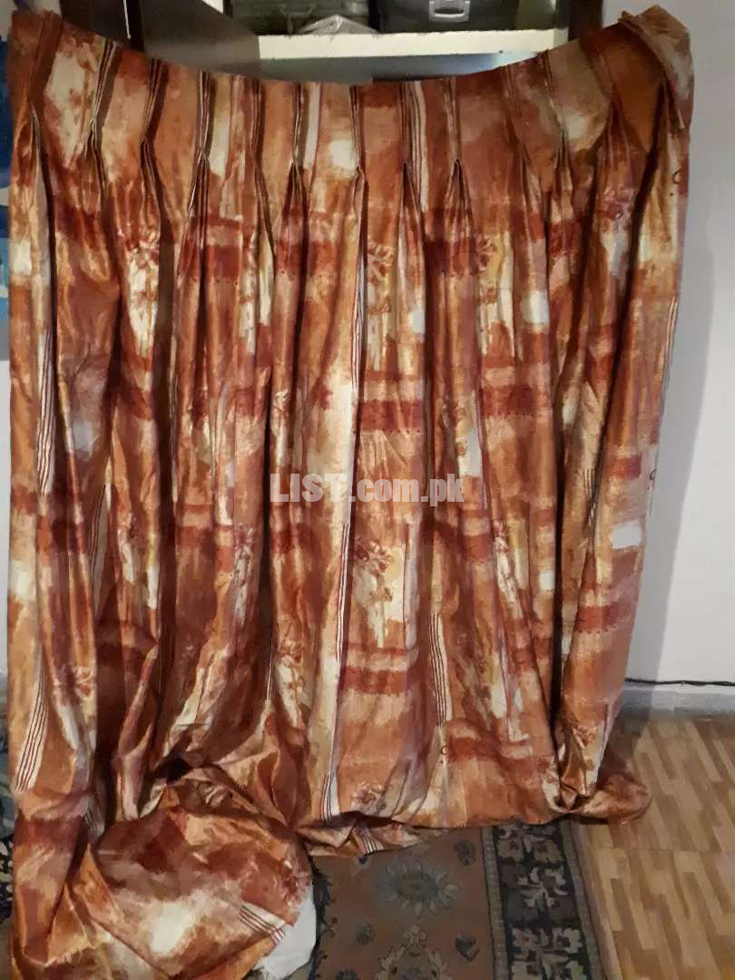 Rust orange curtains