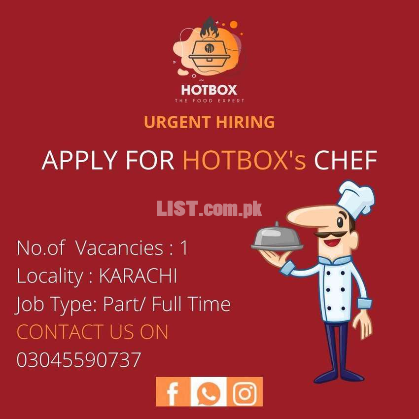 Cook needed for Home