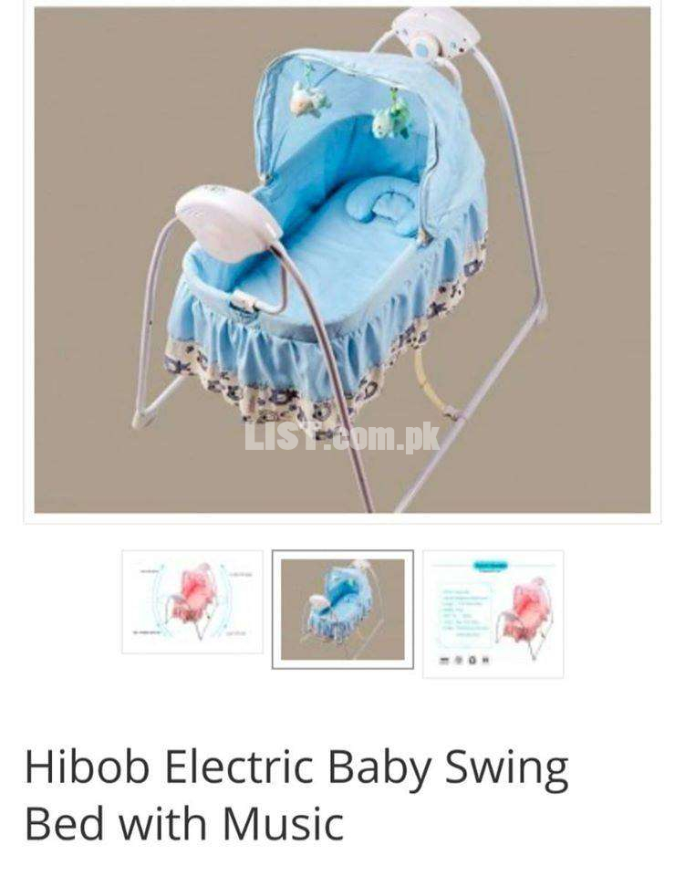 electric baby swing bed with music