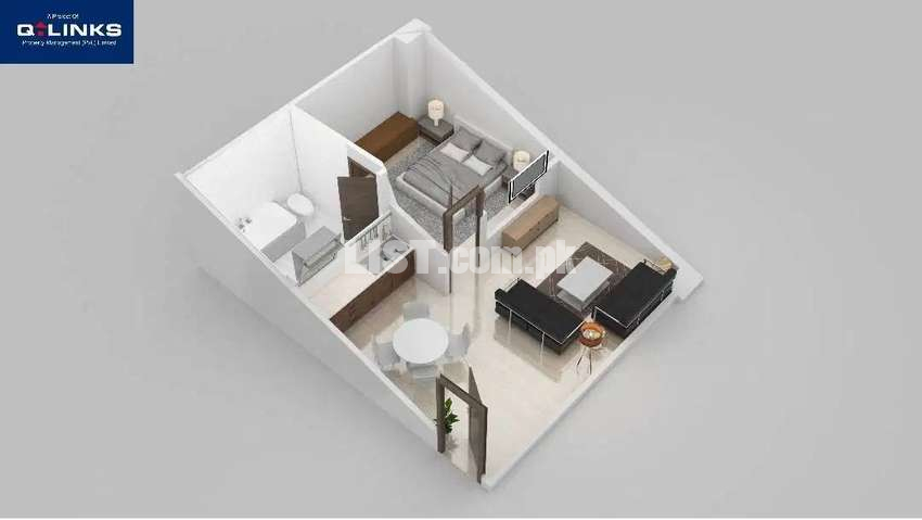 522 Sq Ft, 1 Bedrooms Apartment on Installments in Orchard Mall Lahore