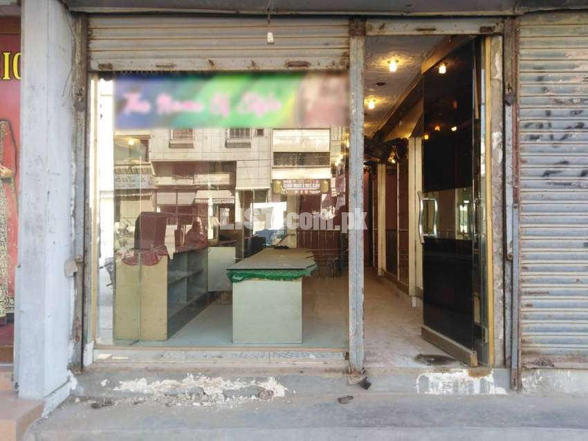 Shop With 2 Basements Is Available For Sale In Shoaib Center