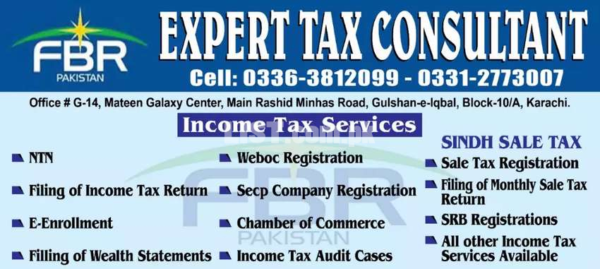 Income Tax Return/Secp Company Registration/Chamber of Commerce