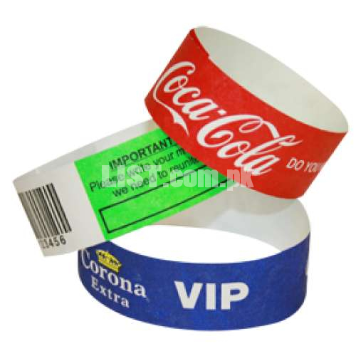 Wristband for events, concert, festival, parks, hotels, college, uni,