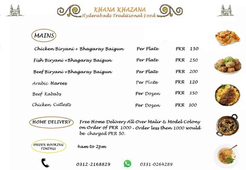 "KHANA KHAZANA" Hyderabadi Traditional Food, Catering Service.