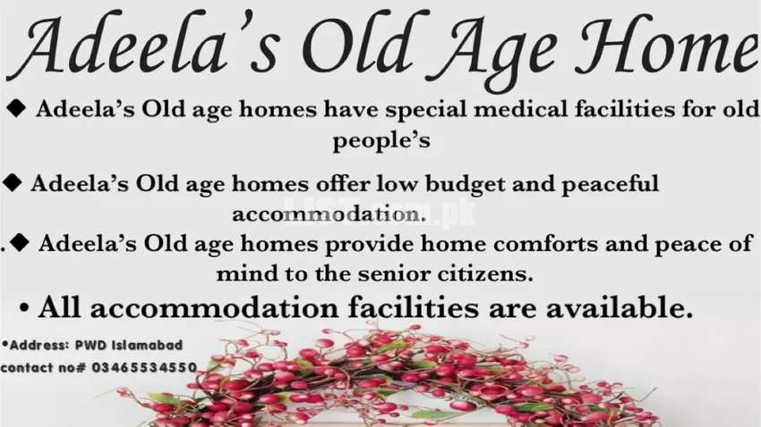 Old age people care home
