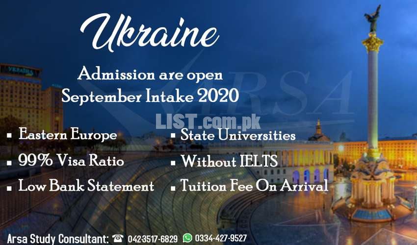 Study In Ukraine Admissions are open For summer Intake