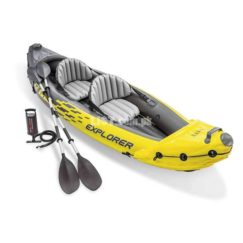 Intex Explorer K2 Kayak, 2-Person Inflatable Kayak Set with Aluminum