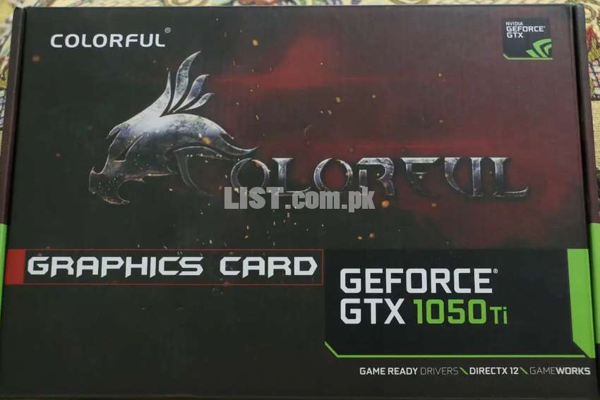 Graphic Card. Nvidia Geforce Gtx 1050ti colorful