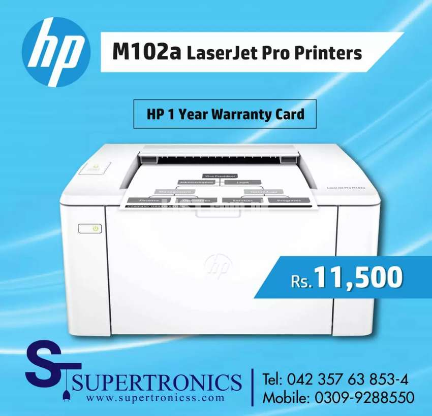 Hp Laser Pro M102A Legal Size Brand New Local warranty card 1 year hp