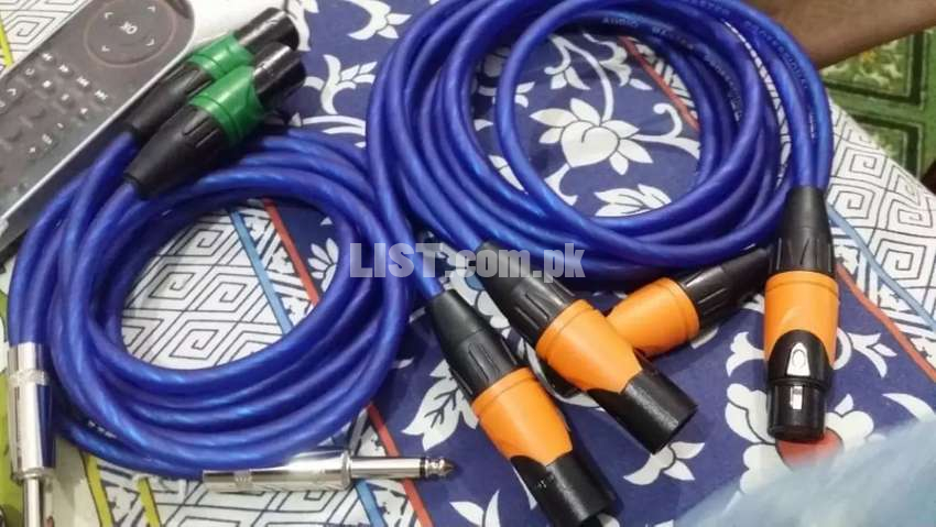 Aux cable, Mic Cables, Patching leads, Extension board