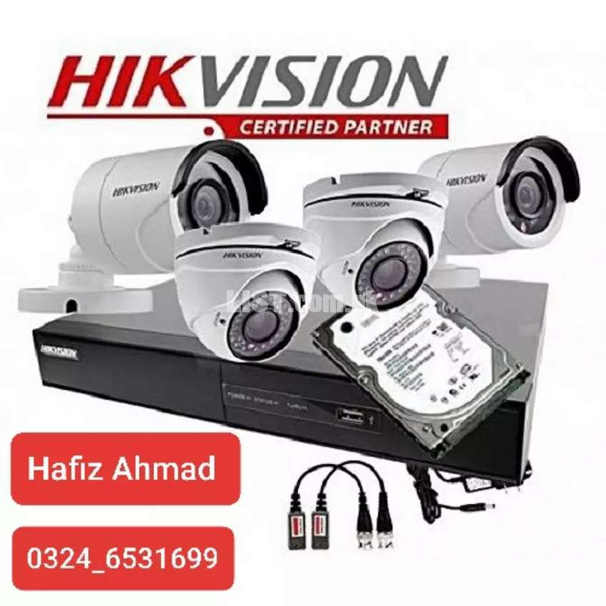 Hikvision TURBO HD 2 MP 1080p 4 CCTV cameras package &DVR5MP Supported