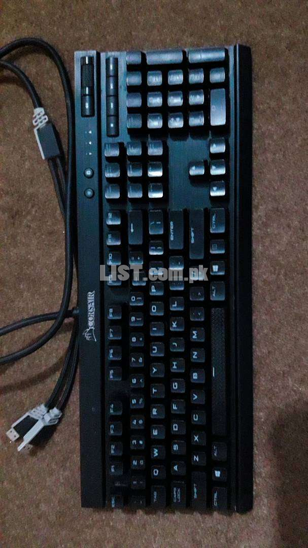 K70 RapidFire Mechanical Gaming Keyboard - Backlit Red LED - Cherry MX