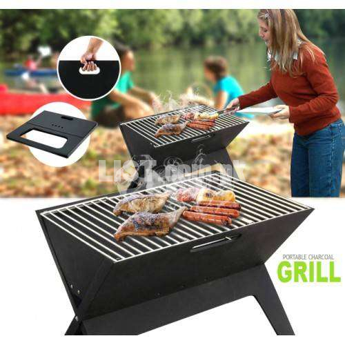Portable X Shape Bbq Grill Outdoor Simple Notebook Foldable Charcoal