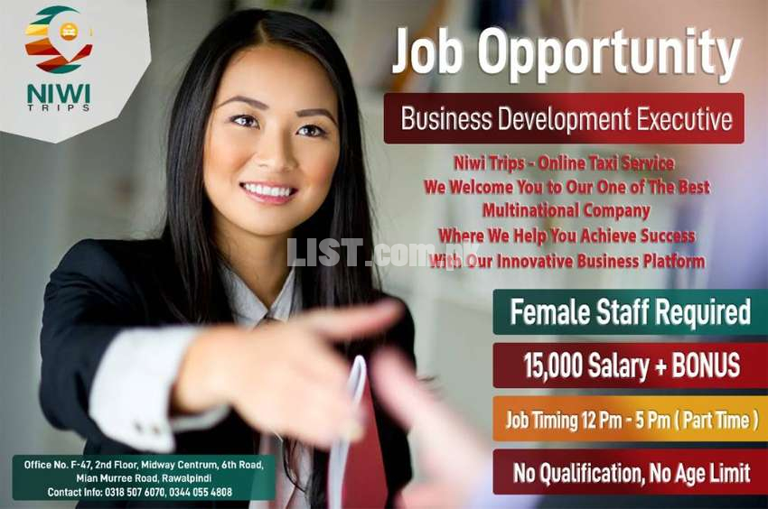 Female Sales Promoter Required