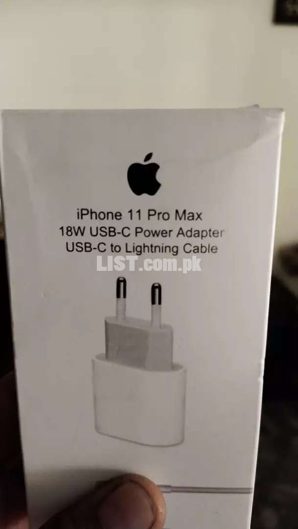 iphone 11 pro max 18watt pd box packed with genuine adop and cable