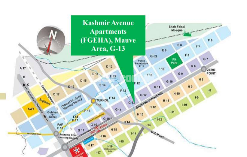 Apartments in FGEHA (Kashmir avenue G-13 Islamabad )
