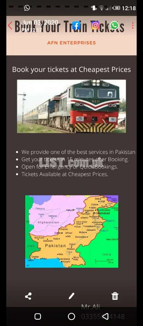 Train Tickets Booking