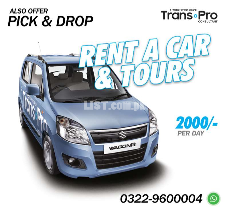 Rent a Car & Tours (Pick & Drop)