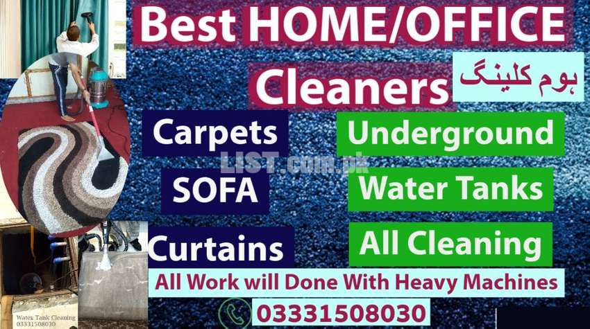 Sofa Carpet Water Tanks Cleaning Services