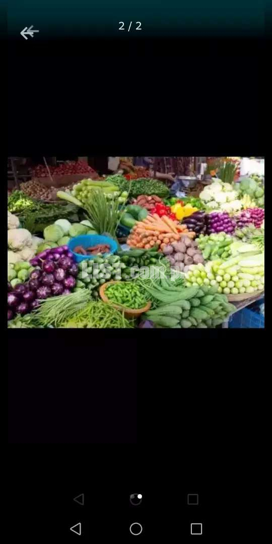 Fresh  fruit & vegetables for sale