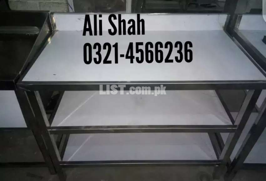 Stainless steel working table