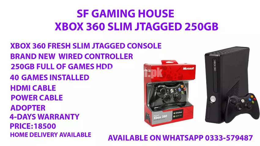 XboxSlim model available with 40games install