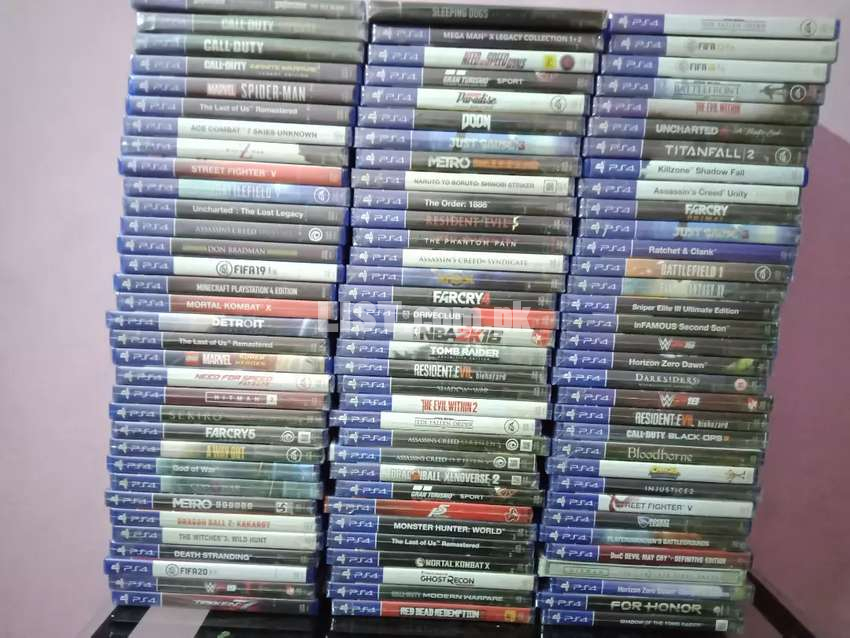 All PS4 Used New Games available for Exchange Delivery service Karachi