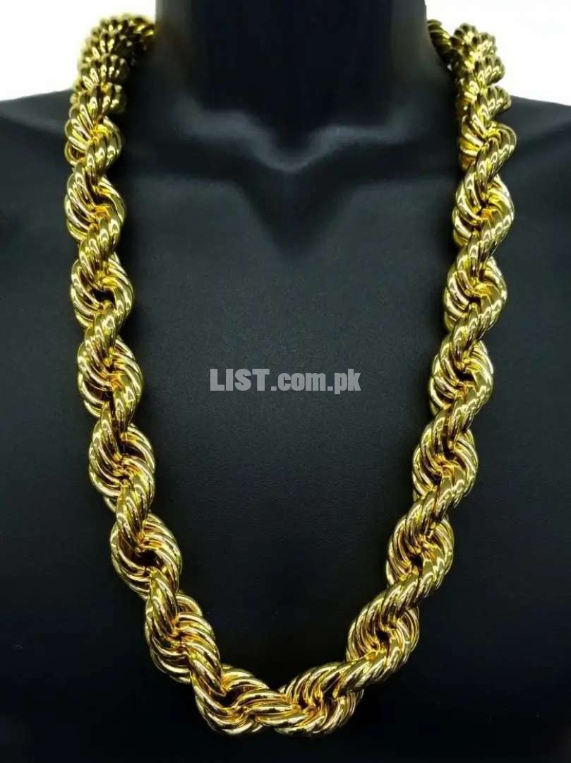 GOLD PLATED ROPE CHAIN